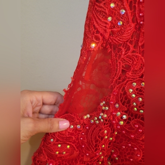 Regina Paris Coquette Lace Dress NWT. Wedding Guest Girly - Picture 4 of 12